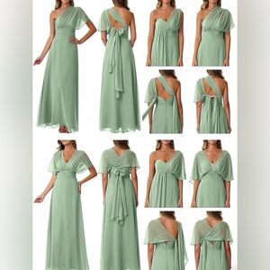 Azazie Fifi multi way bridesmaids dress in MINT